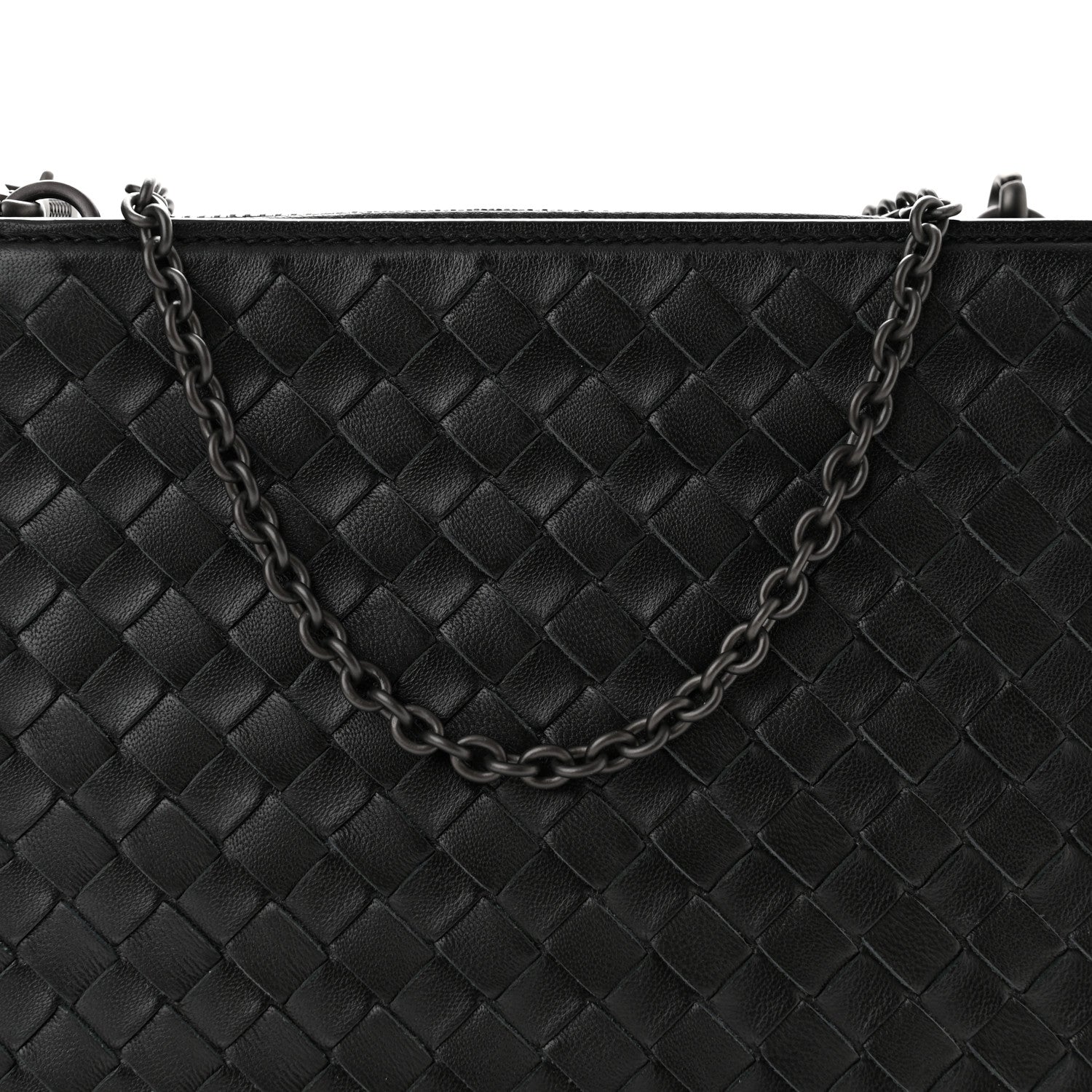 Bottega Veneta Nappa Intrecciato Chain Wallet Black 7 of 9