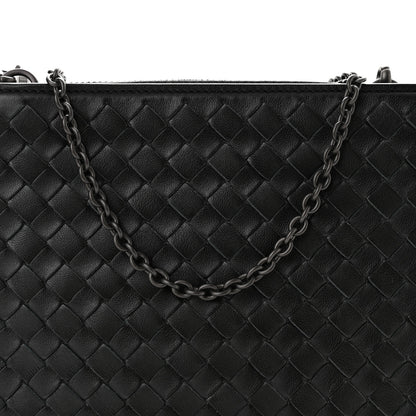 Bottega Veneta Nappa Intrecciato Chain Wallet Black 7 of 9