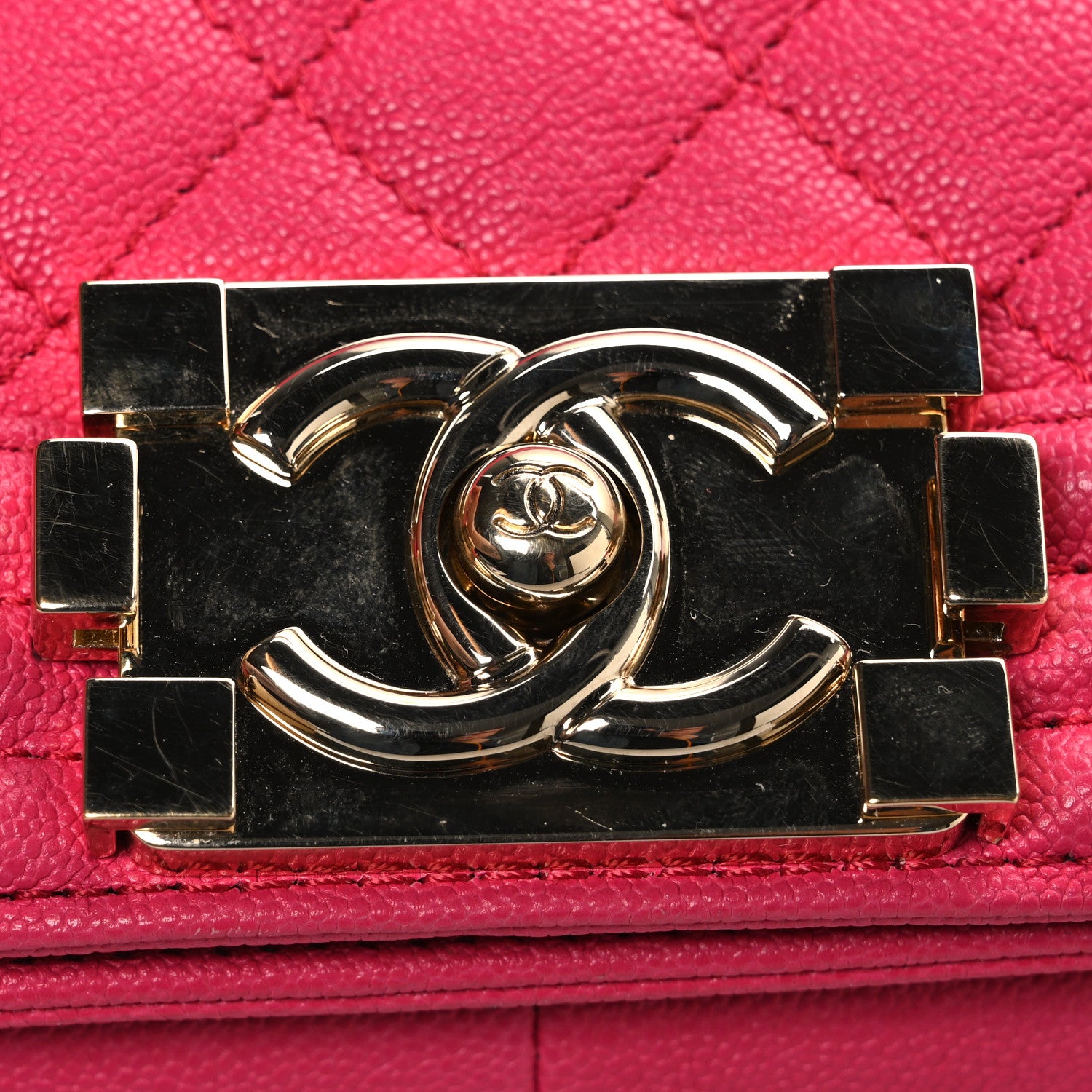 Chanel Caviar Quilted Medium Boy Flap Pink 11 of 12