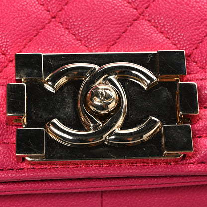 Chanel Caviar Quilted Medium Boy Flap Pink 11 of 12