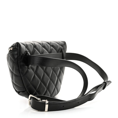 Chanel Calfskin Quilted Waist Belt Bag Black 3 of 12