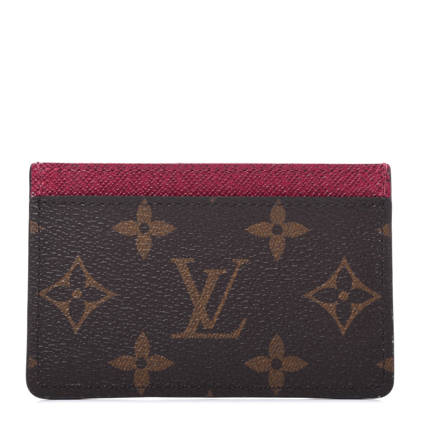 Monogram Card Holder Fuchsia