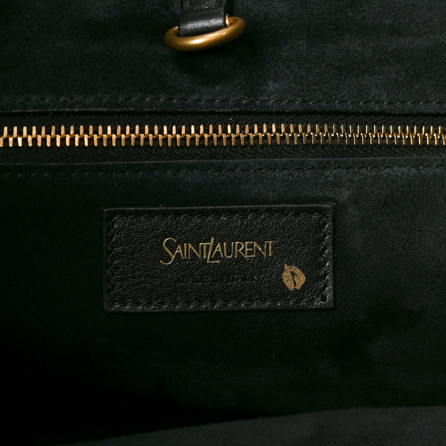 Saint Laurent Santorini Lux Calfskin Y Drawstring Tote Black 6 of 10