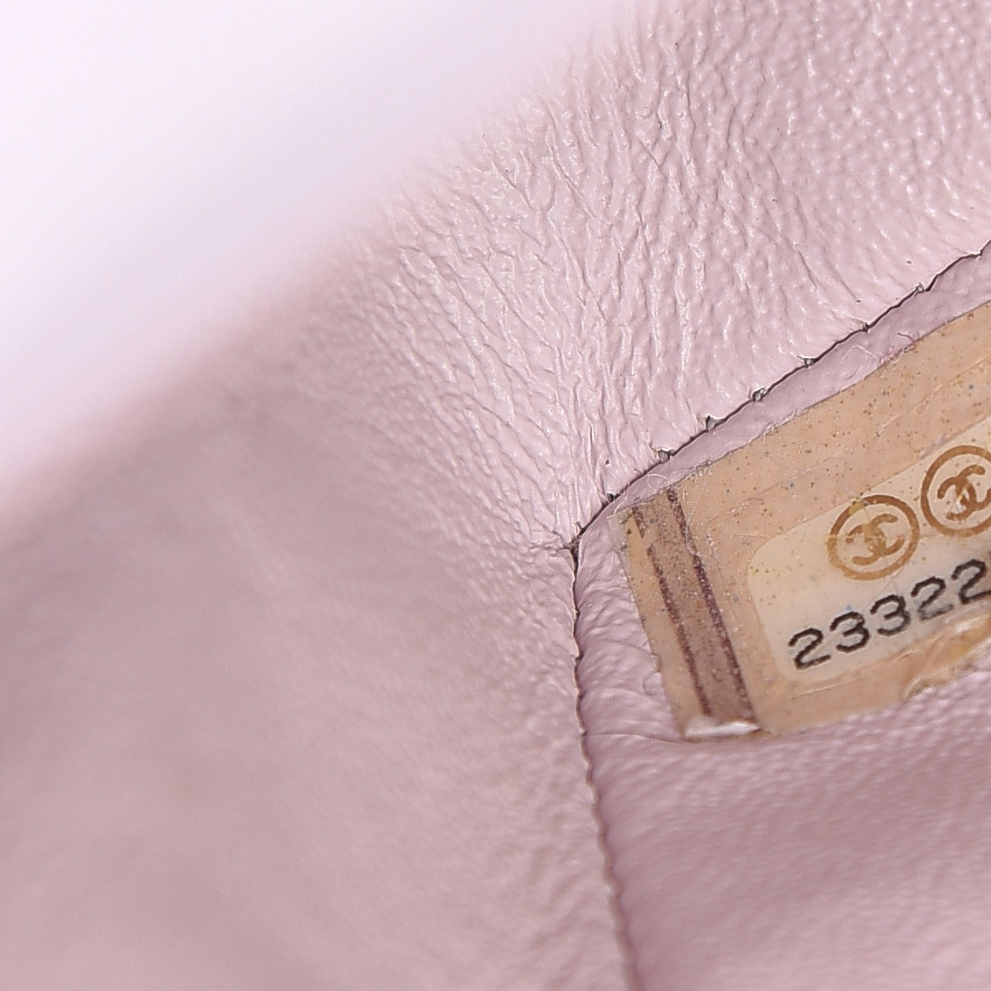 Lambskin Quilted Mini Rectangular Flap Light Pink