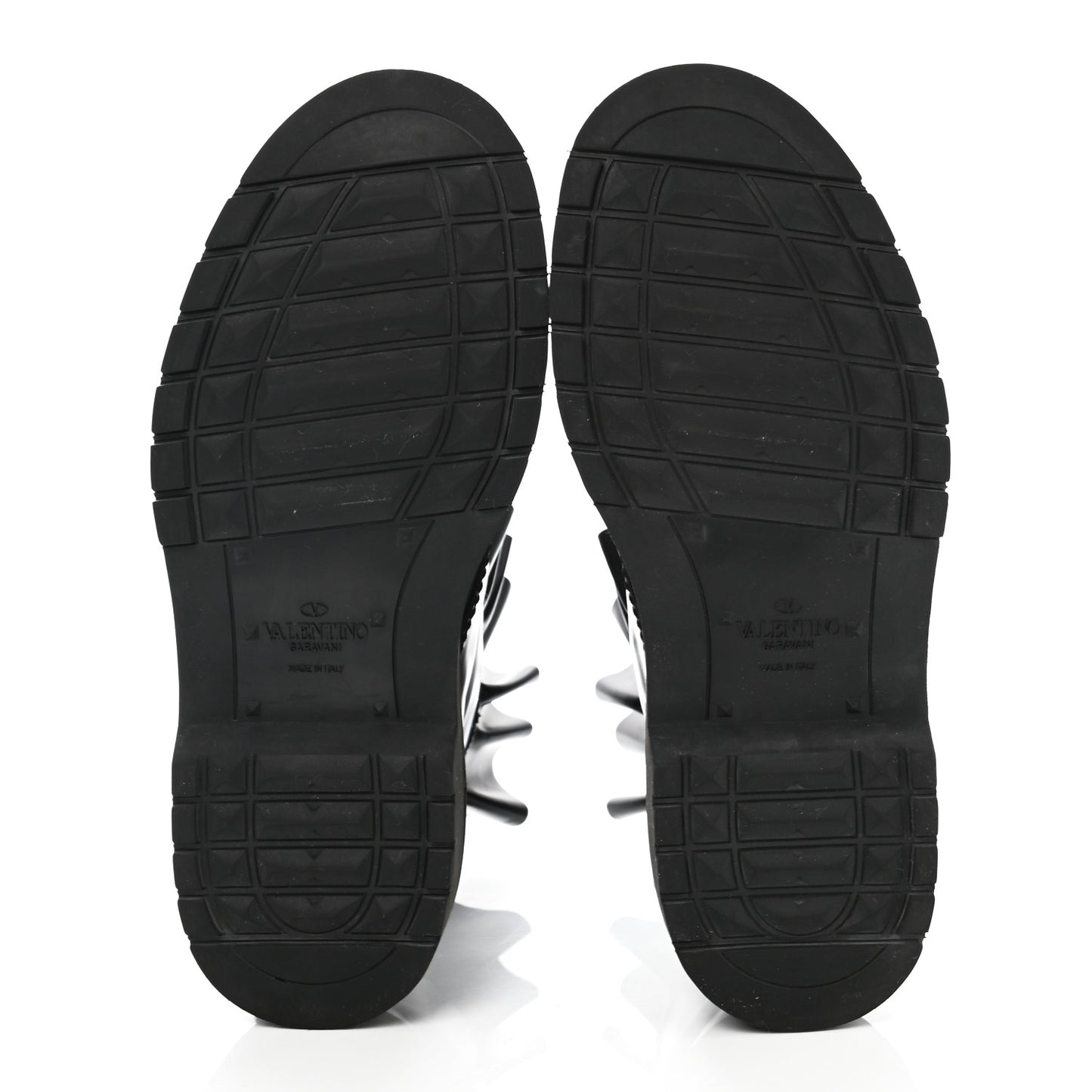 Calfskin Ruffle Heart Love Combat Boots 38 Black