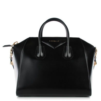 Givenchy Shiny Lord Calfskin Medium Antigona Black 1 of 7