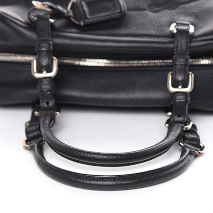 Prada Vitello Daino Embossed Logo Bowler Black 11 of 15