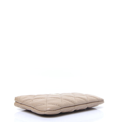 Chanel Caviar Quilted Small Cosmetic Case Beige 4 of 8