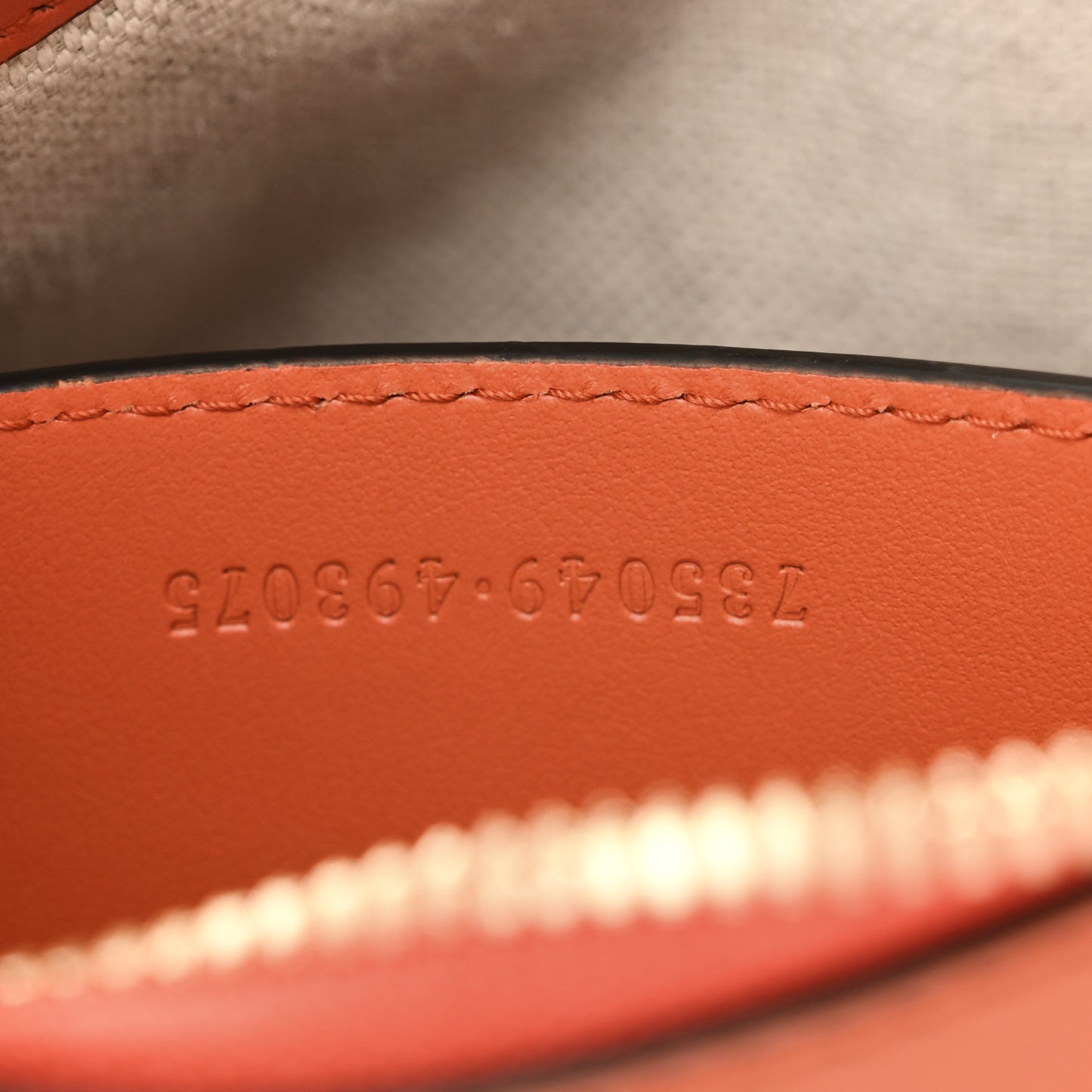 Calfskin GG Matelasse Chain Handbag Deep Orange Natural