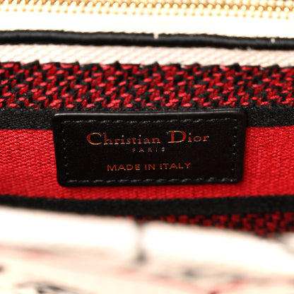 Christian Dior Canvas Medium DiorAmour Graffiti Lady D-Lite Latte 11 of 17
