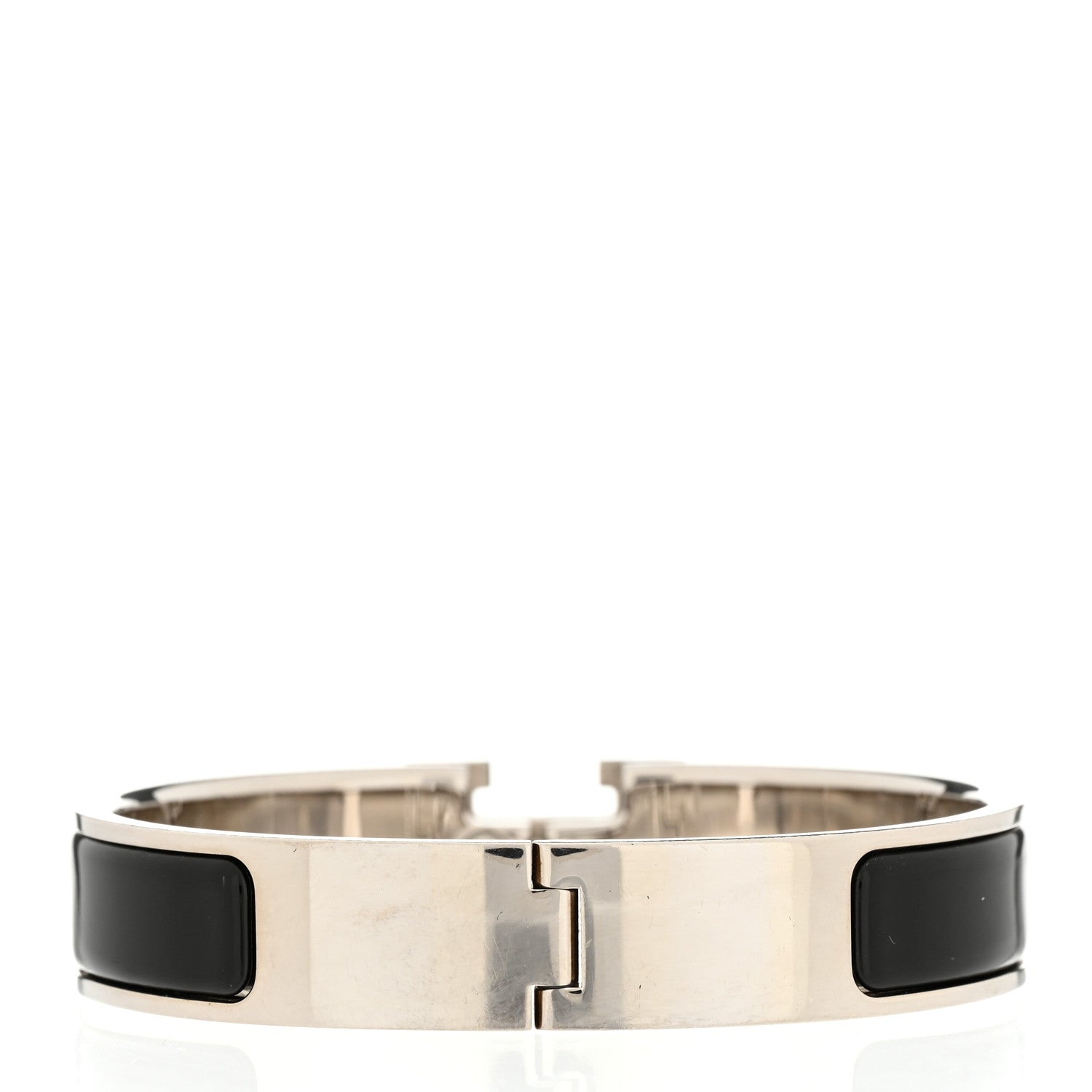 Hermes Enamel Narrow Clic Clac H Bracelet PM Black 3 of 5