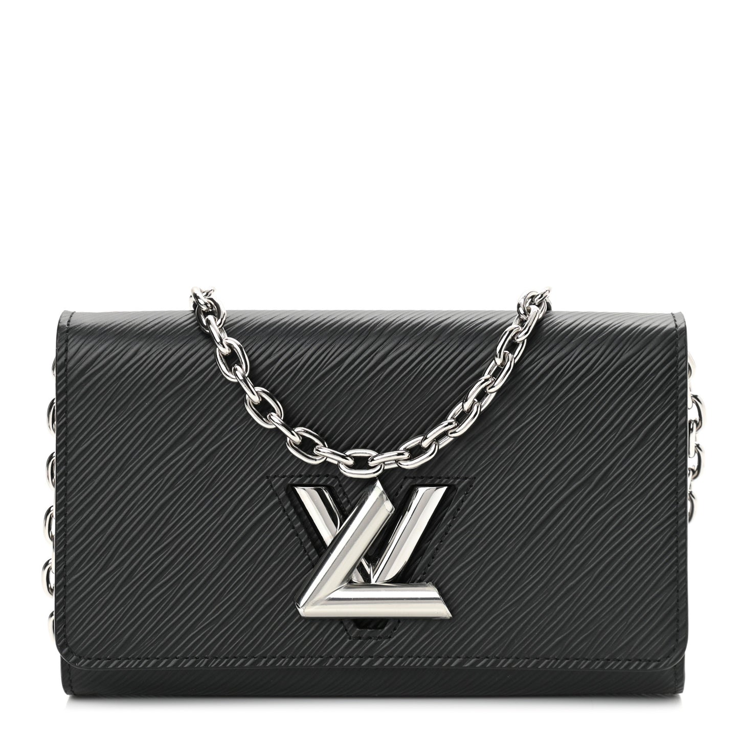 Epi Twist Chain Wallet Black