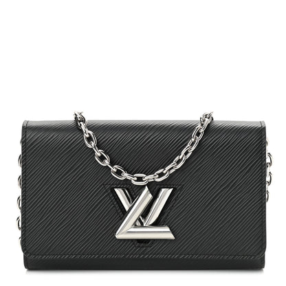 Louis Vuitton Epi Twist Chain Wallet Black 1 of 10