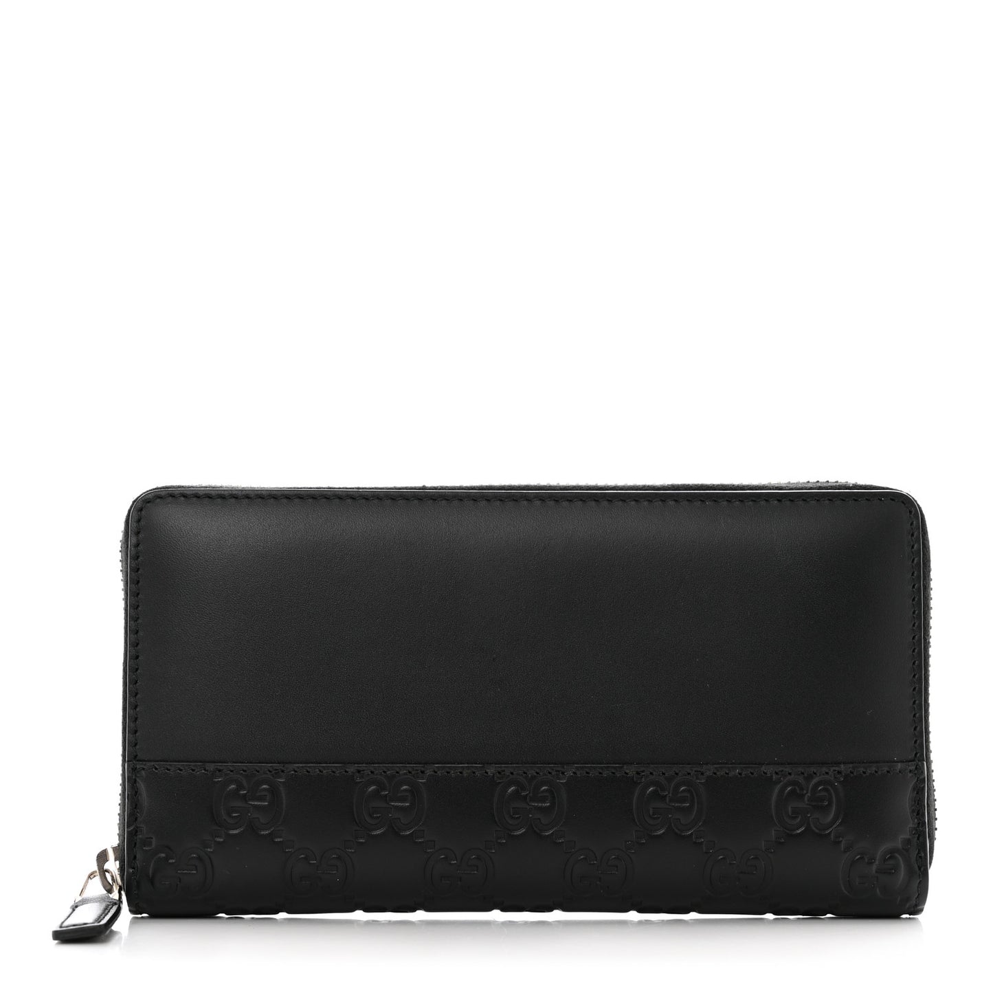 Guccissima Zip Around Long Wallet Black