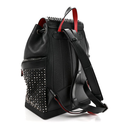 Christian Louboutin Calfskin Spiked Explorafunk Backpack Black 3 of 11