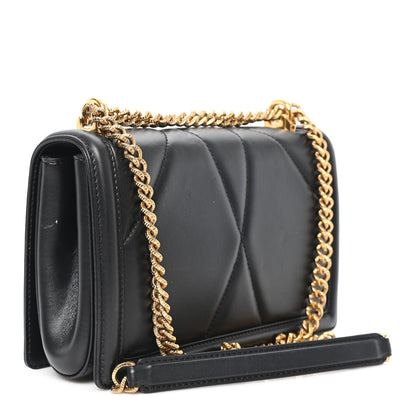 Dolce & Gabbana Calfskin Medium Devotion Crossbody Bag Black 3 of 10