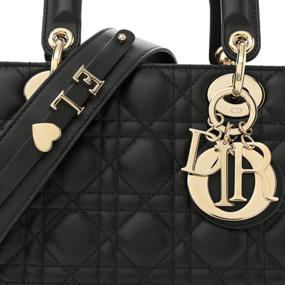 Christian Dior Lambskin Cannage Small My ABCDior Lady Dior Black 8 of 12