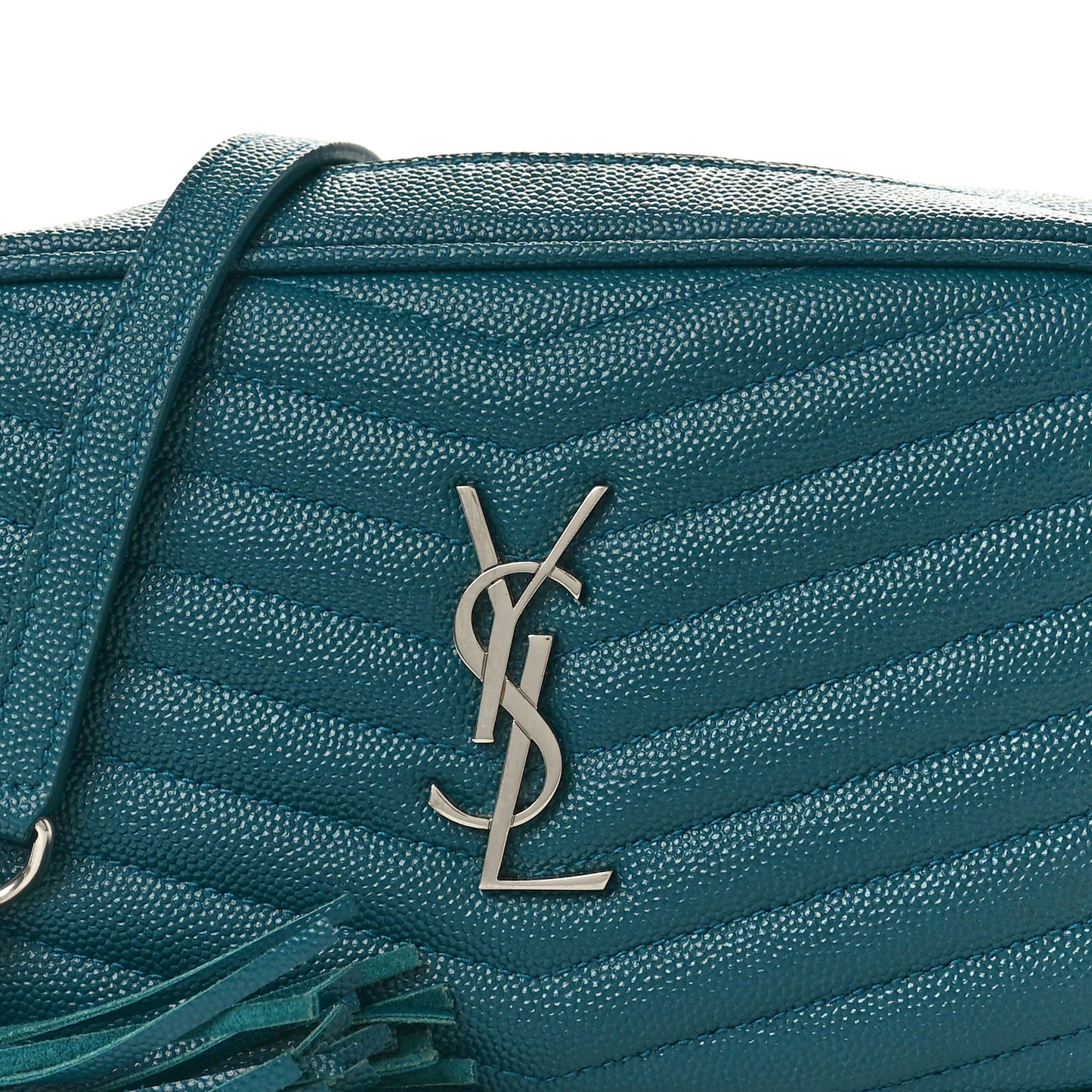 Grain De Poudre Matelasse Monogram Mini Lou Camera Bag Petrol Green