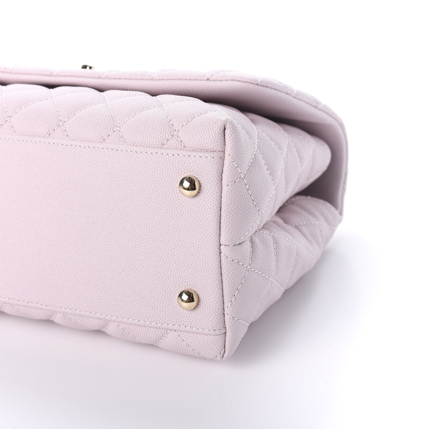 Caviar Quilted Small Coco Handle Flap Lilas Lilac