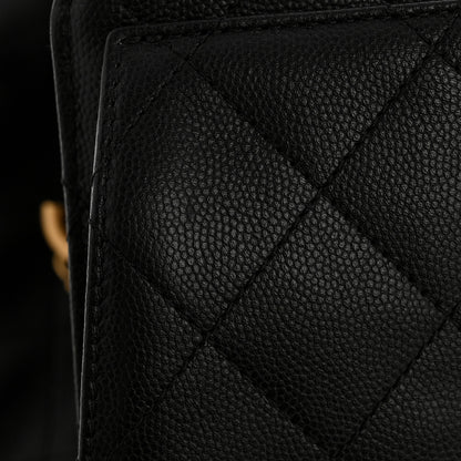 Chanel Caviar Quilted Small Chanel 25 Handbag Black 13 of 14