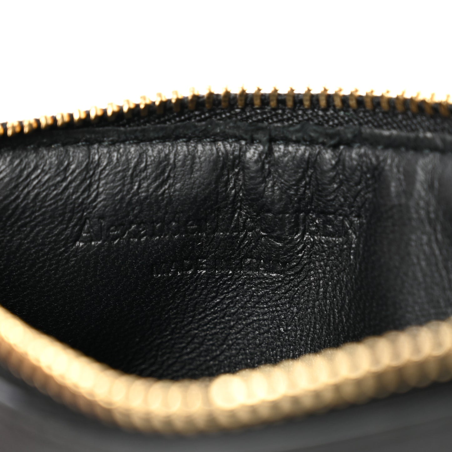 Calfskin Card Holder Wallet Black