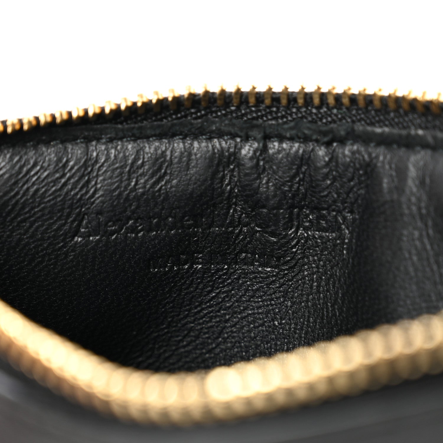 Alexander McQueen Calfskin Card Holder Wallet Black 6 of 7