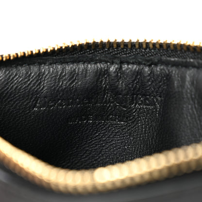 Alexander McQueen Calfskin Card Holder Wallet Black 6 of 7