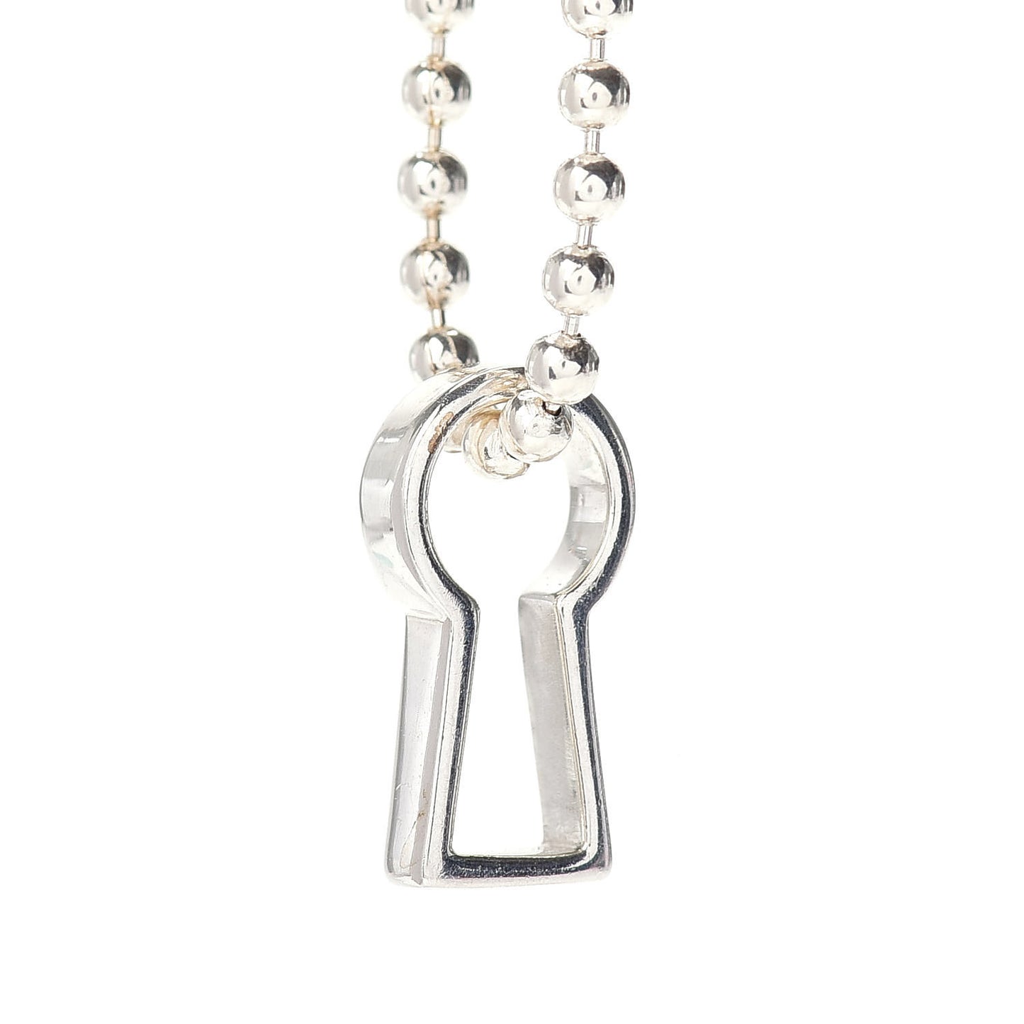 Sterling Silver Makers Keyhole Pendant Necklace