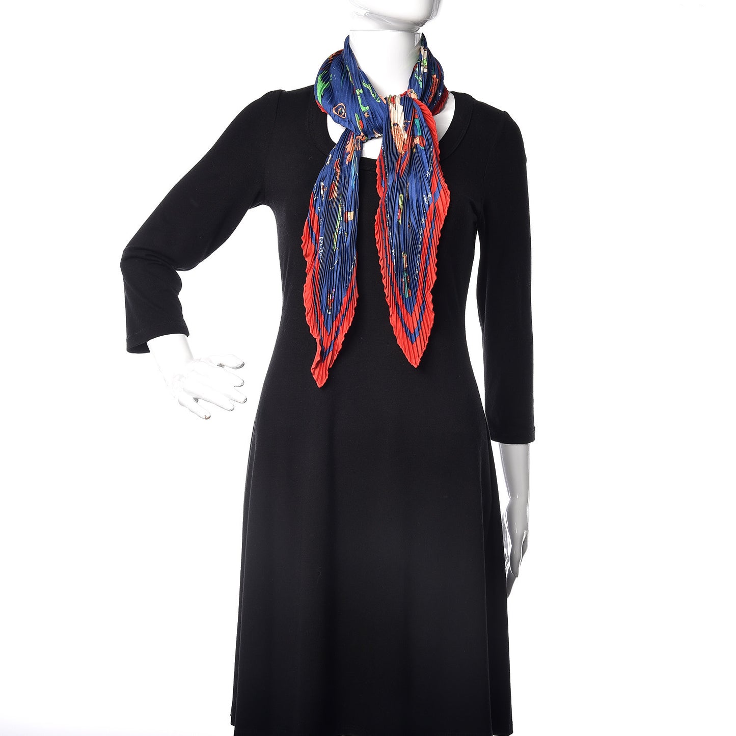 Silk Plisse Raconte Moi Le Cheval Scarf 90