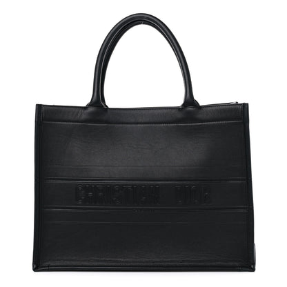 Christian Dior Calfskin Embossed Medium Book Tote Black 1 of 11