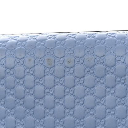 Gucci Soft Microguccissima Small Zippered Satchel Light Blue 16 of 17