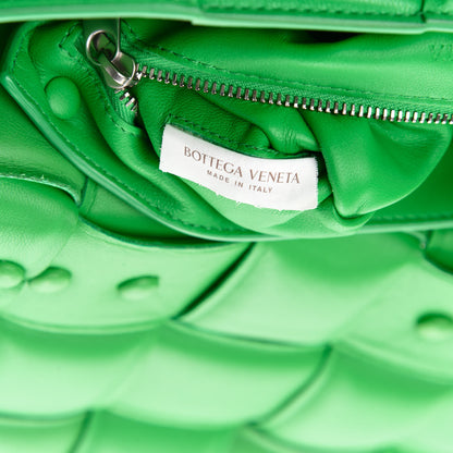 Bottega Veneta Lambskin Maxi Intreccio Padded Chain Cassette Crossbody Bag Grass 9 of 11