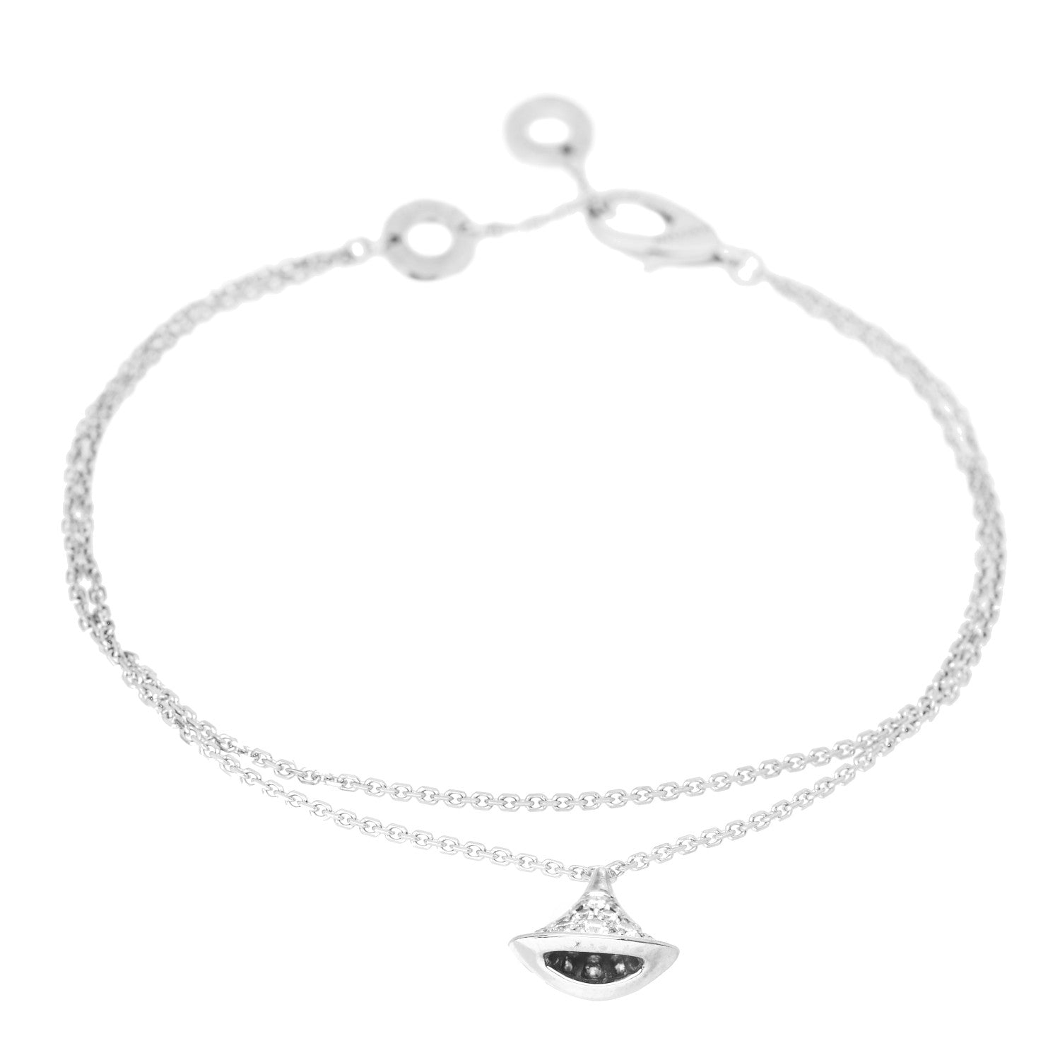 Bulgari 18K White Gold Diamond Divas' Dream Bracelet SM 1 of 6