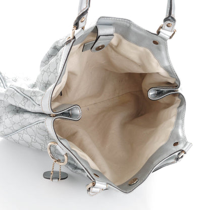 Gucci Guccissima Large Sukey Tote Silver 5 of 7