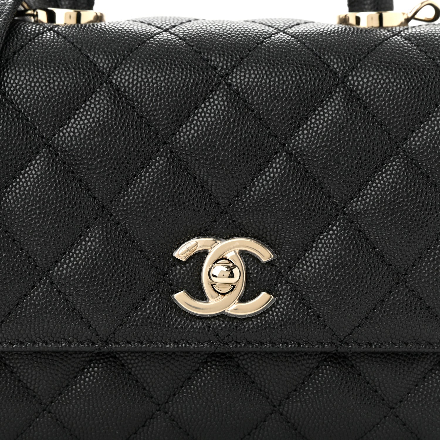 Chanel Caviar Quilted Extra Mini Coco Handle Flap Black 8 of 11