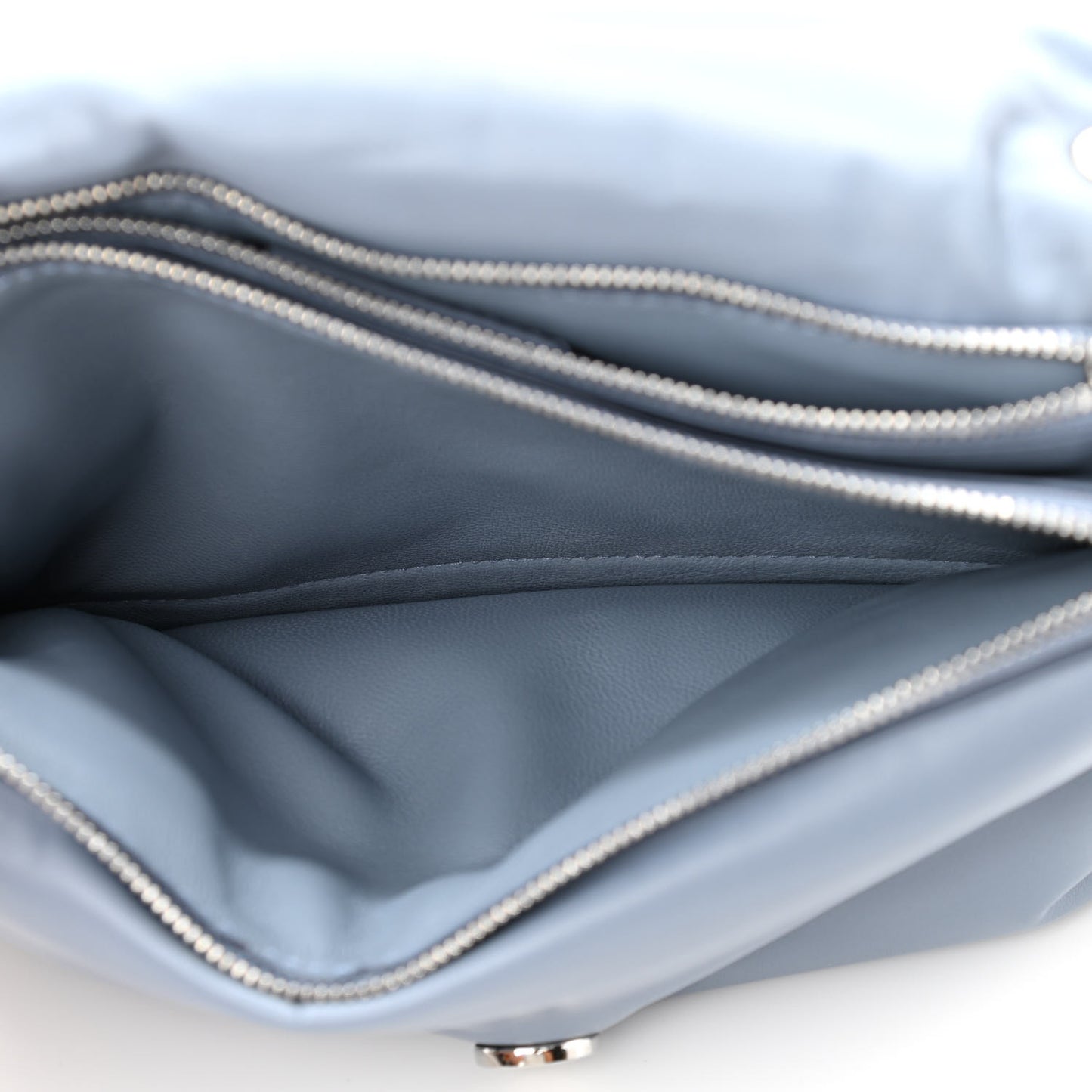 Calfskin Small Viva Bow Shoulder Bag Blue