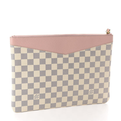 Louis Vuitton Damier Azur Daily Pouch Rose Poudre 3 of 7
