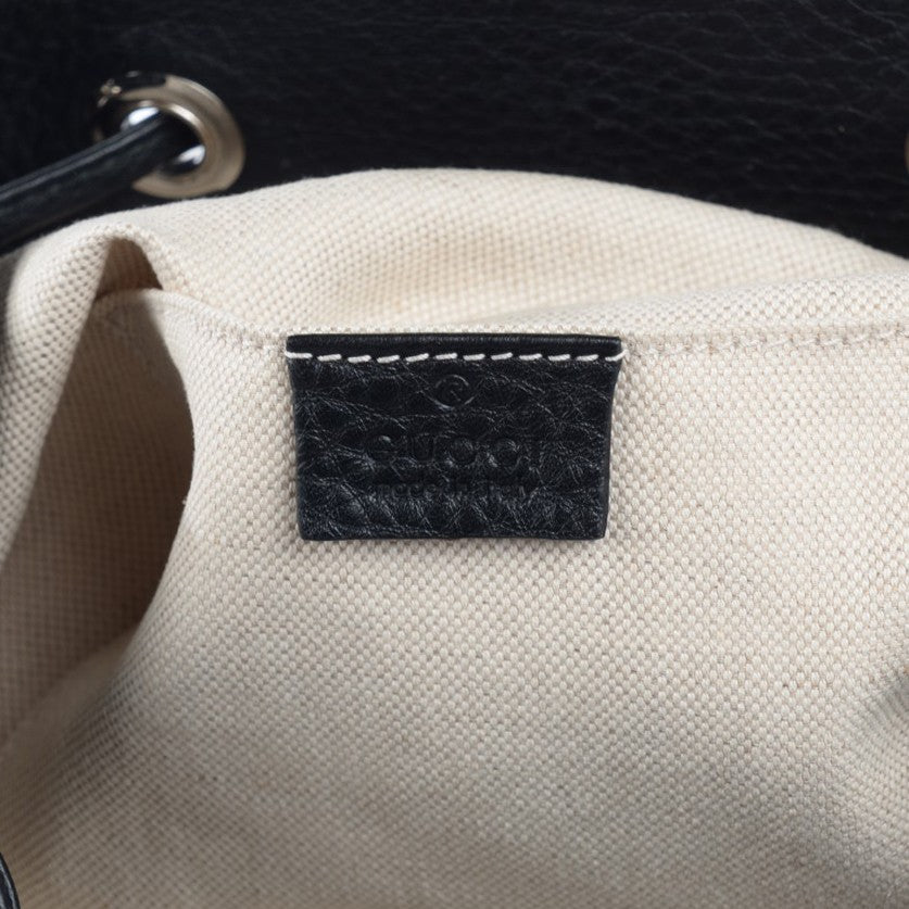 Cellarius Calfskin Medium Bamboo Backpack Black