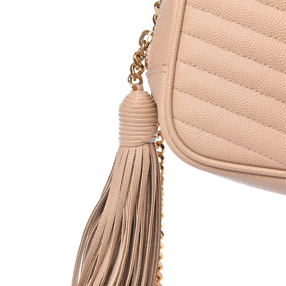 Saint Laurent Grain De Poudre Matelasse Monogram Mini Lou Camera Bag New Powder 11 of 12
