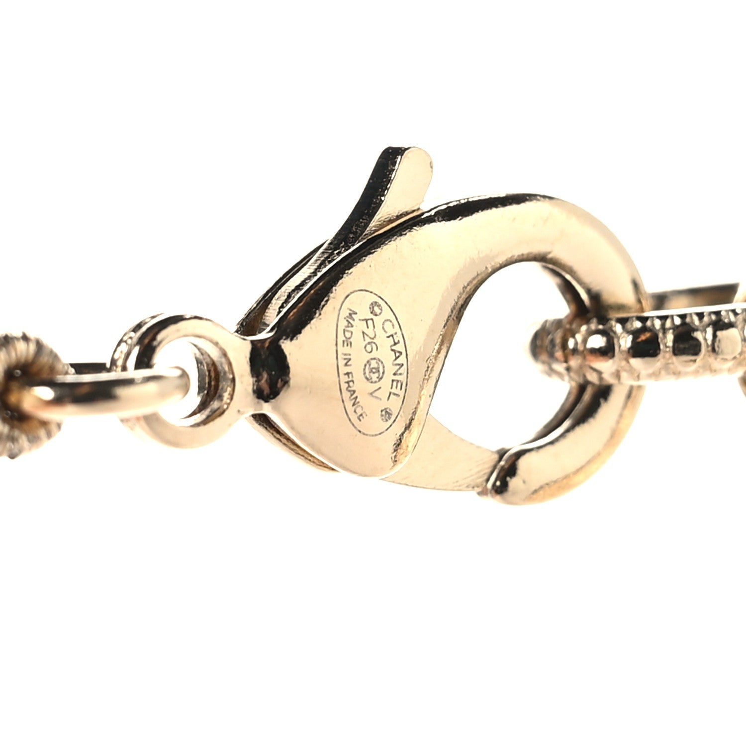 Chanel Pearl CC 100th Anniversary Necklace Light Gold 4 of 5