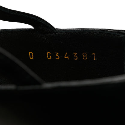 Chanel Lambskin Pearl Open Toe Caged Sandals 40.5 Black 6 of 8