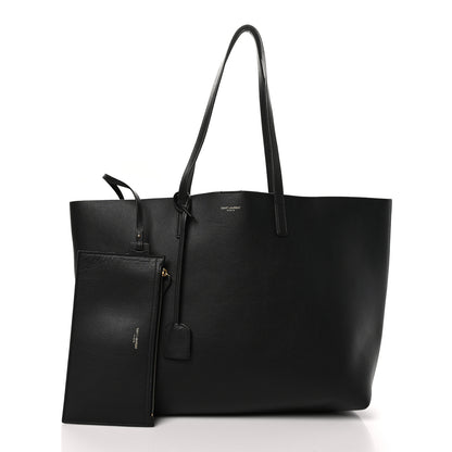 Saint Laurent Calfskin Large Shopping Tote Black 3 of 12