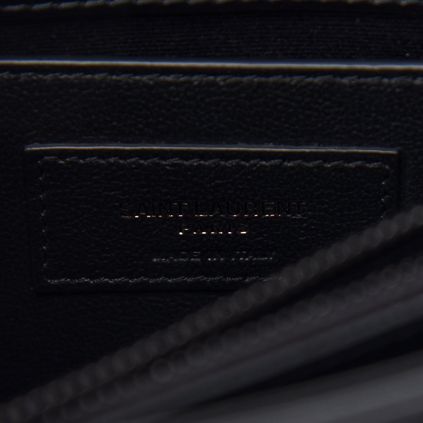 Calfskin Y Quilted Monogram Small Loulou Chain Satchel Black