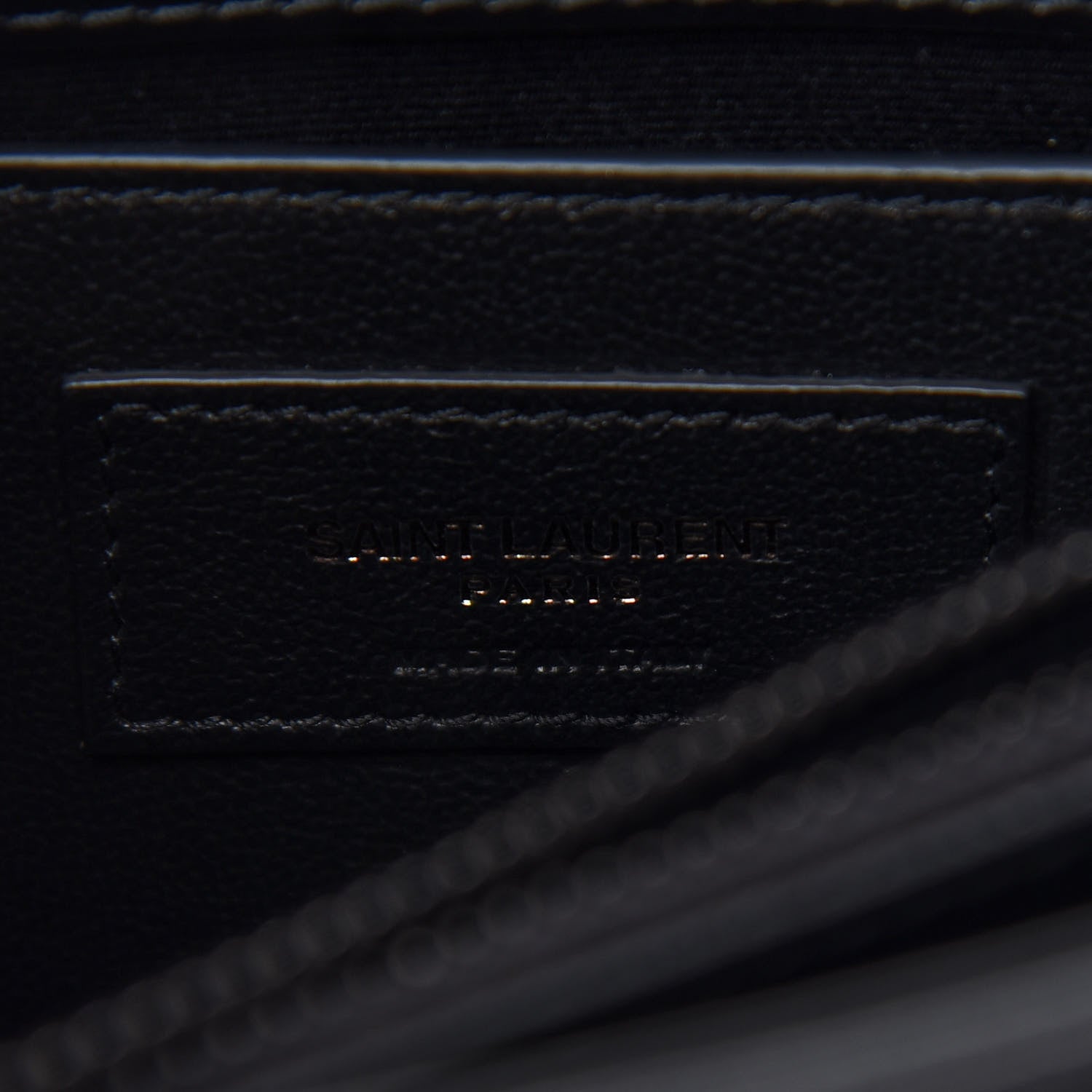 Saint Laurent Calfskin Y Quilted Monogram Small Loulou Chain Satchel Black 6 of 10