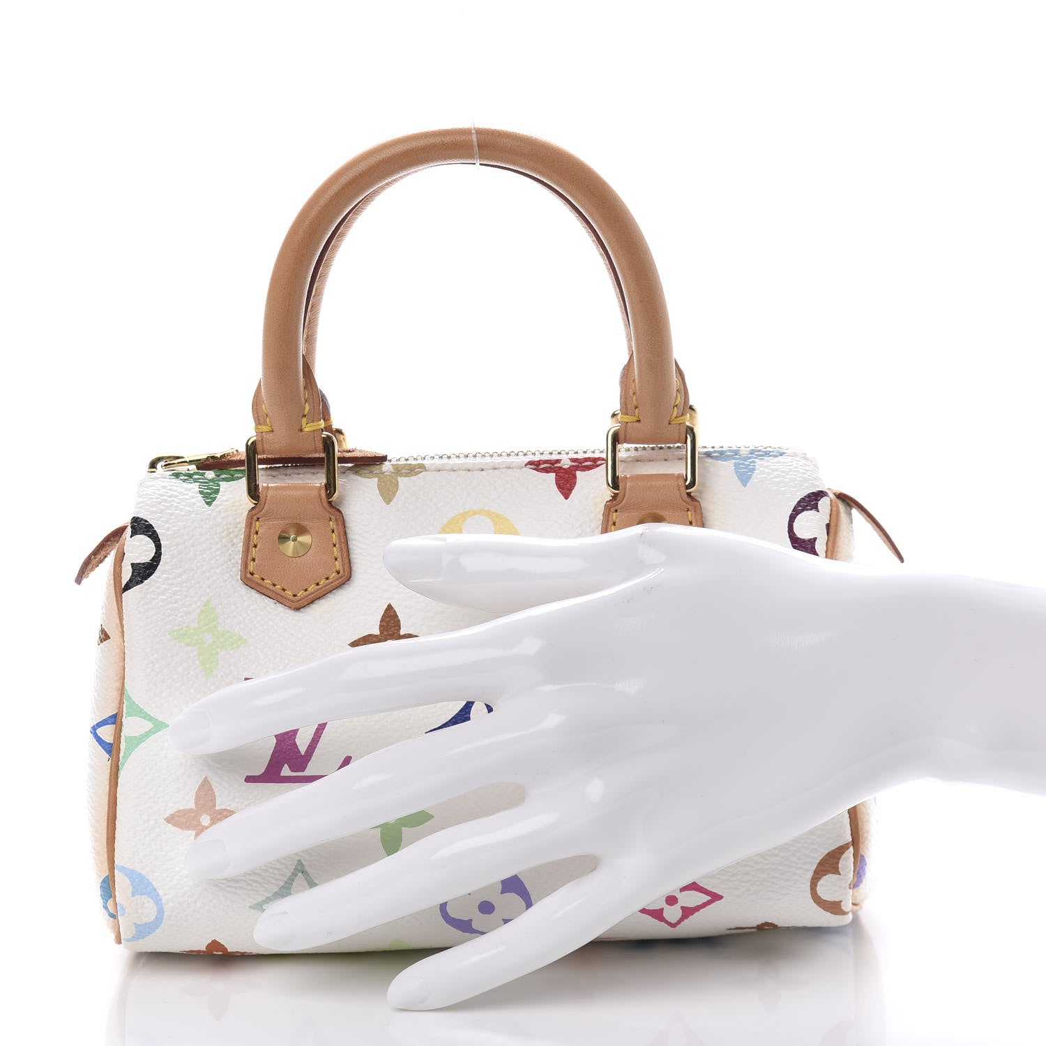 Louis Vuitton Monogram Multicolor Mini Sac HL Speedy White 4 of 20