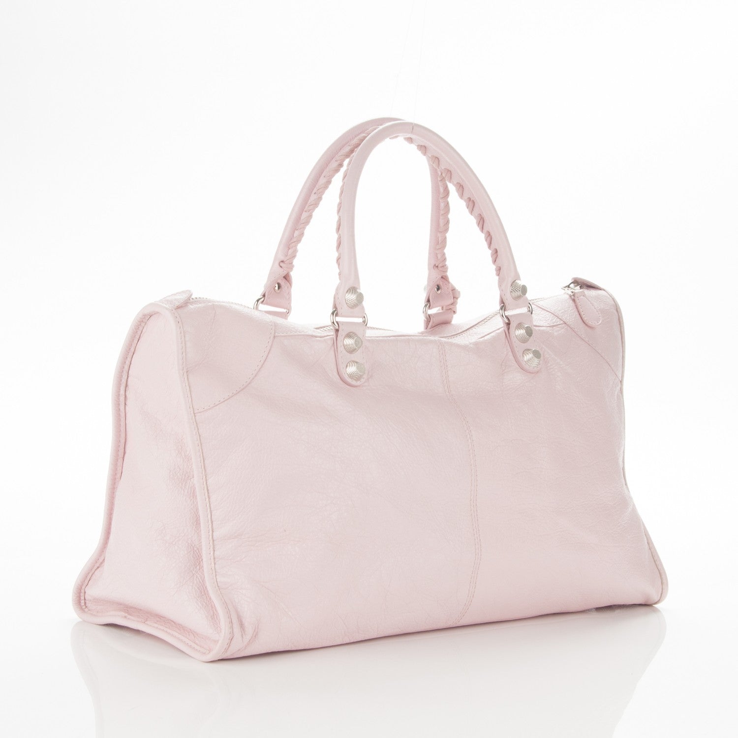 Balenciaga Agneau Giant 12 Silver Hardware Work Rose Poudre Rose Petunia 3 of 7