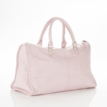 Balenciaga Agneau Giant 12 Silver Hardware Work Rose Poudre Rose Petunia 3 of 7