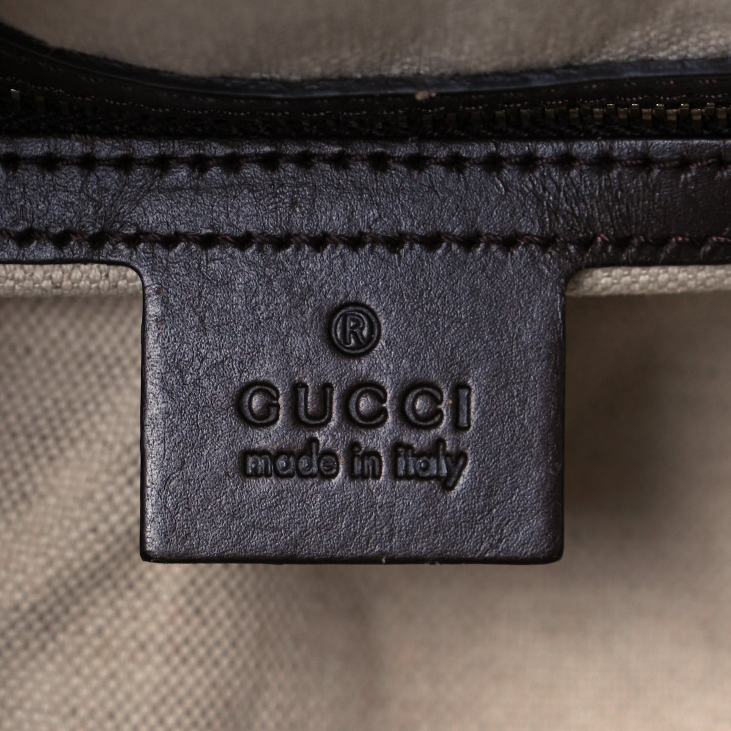 Monogram Vintage Web Small Boston Dark Brown