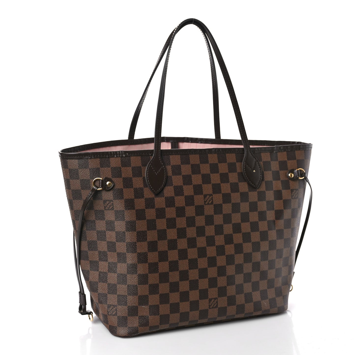 Damier Ebene Neo Neverfull MM Rose Ballerine