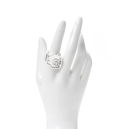 Gucci Sterling Silver GucciGhost Hamlet Skull Ring 60 9 2 of 7